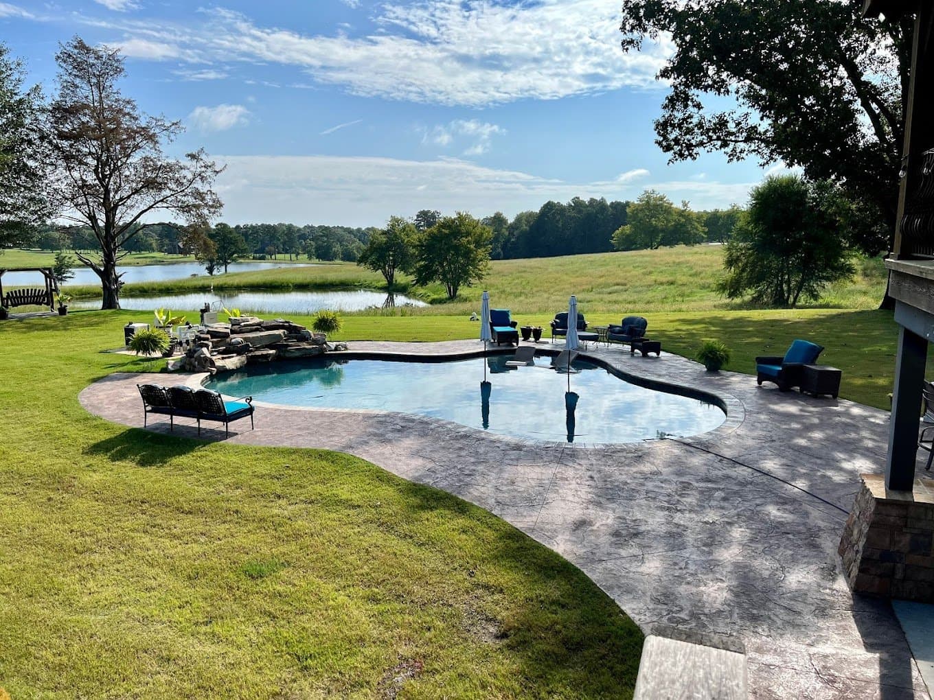 A completed Whiten Pools project